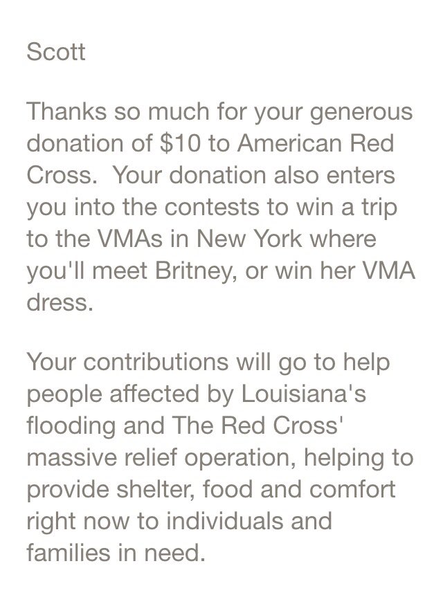 RT @xscottie: Just donated to help those in Louisiana. What @britneyspears is doing is amazing, and if you can you should help too https://…