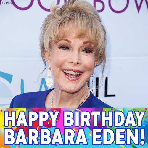 Happy birthday, barbara eden! the "i dream of jeannie" star turns 85