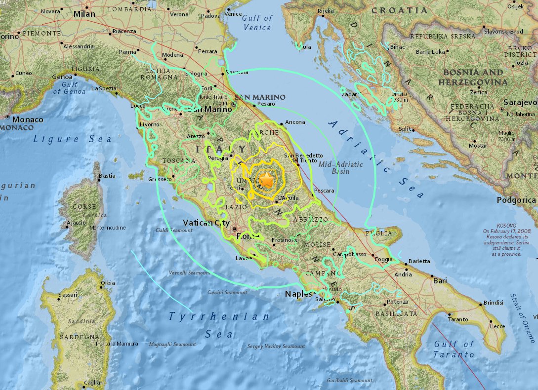 Breaking news on Norcia, Umbria, Italia - breakingnews.com