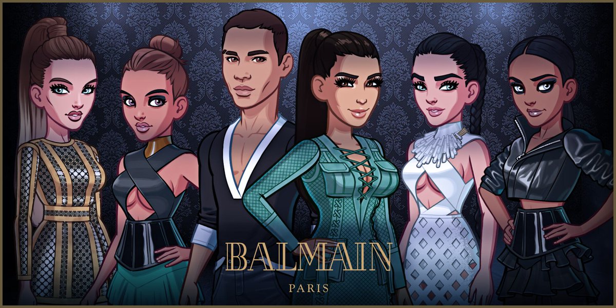 RT @Balmain: JOIN THE #BALMAINARMY! Head into the #KimKardashianGame to style with pieces from the #BALMAINSS16 collection https://t.co/bt3…