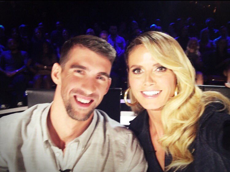 WOOHOOOOOO @MichaelPhelps in the house!!!! ???????????????????????????????????????????????? #agt https://t.co/X9xmDuurd6