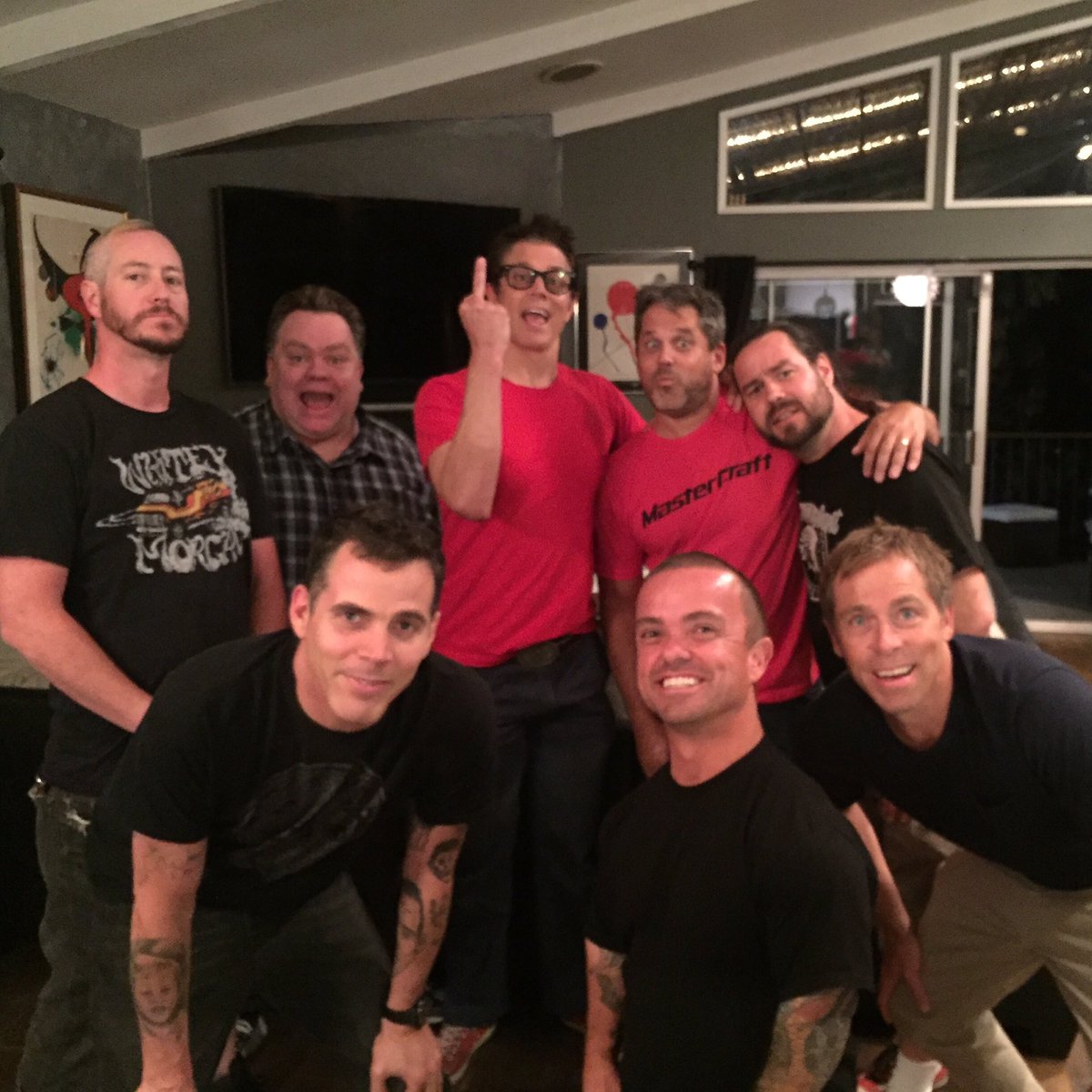 Me and the boys at Steve O's house tonight. First time in a long time. Too bad Bam is in Sweden, he was missed.❤️❤️ https://t.co/migRurXJXR