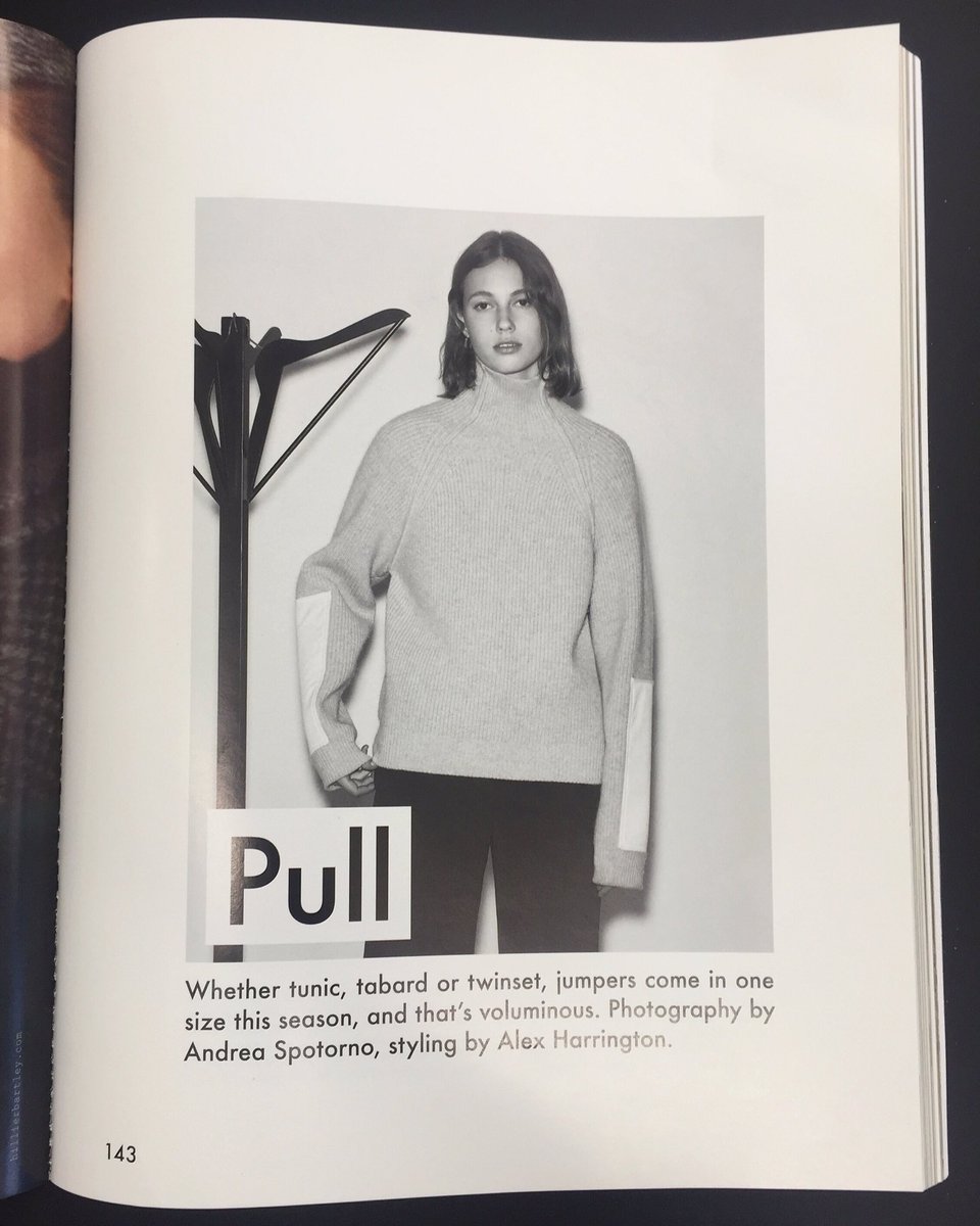 Super chic!! My favourite jumper from #VBAW16! Thank u @thegentlewoman X VB In stores and at https://t.co/LSOlV6sx9j https://t.co/QO2stXxFwG