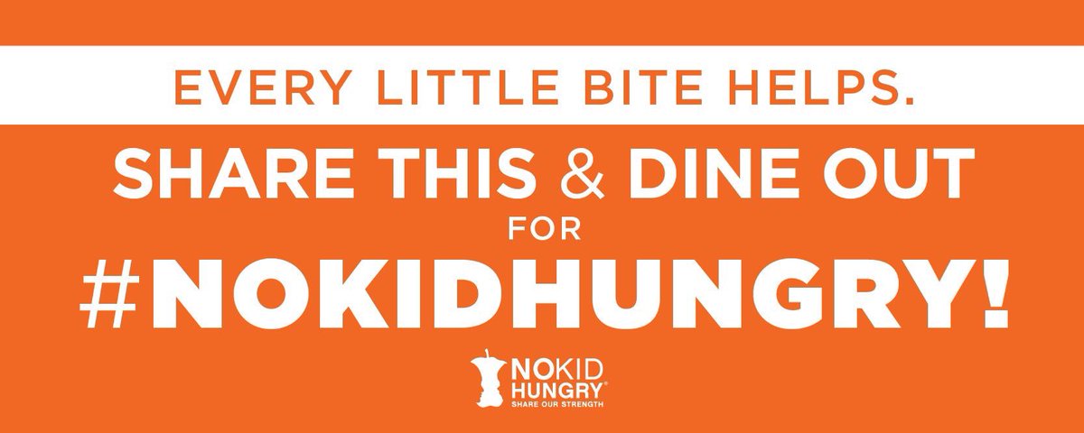 Dine out. Do good. It's that simple. Help make #NoKidHungry a reality all September long: https://t.co/qTjsORMmgd. https://t.co/82mYIKIWZe