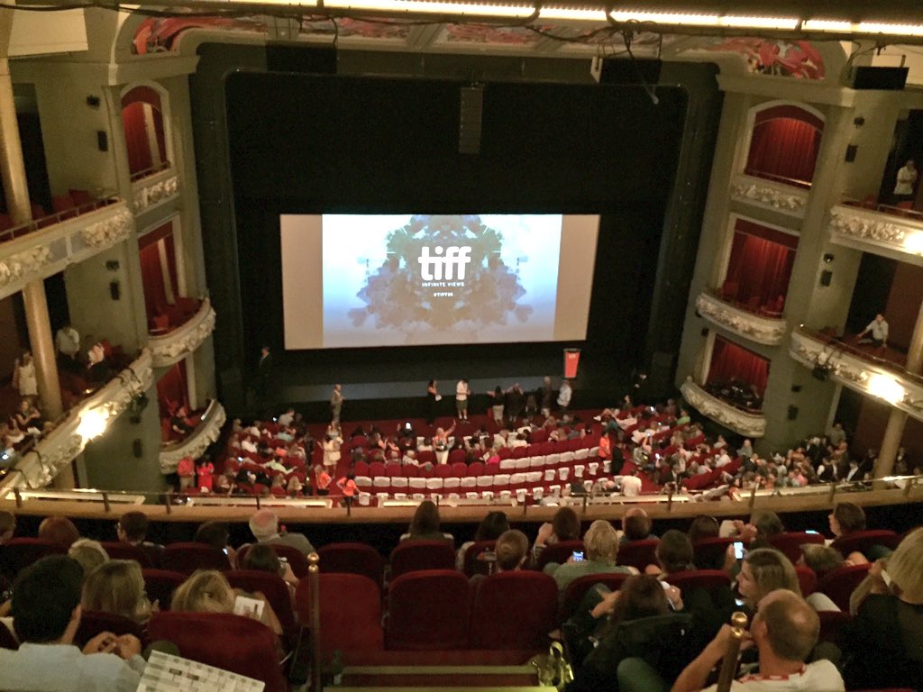 The view from the balcony at the princess of wales theater, shortly before the premiere of 