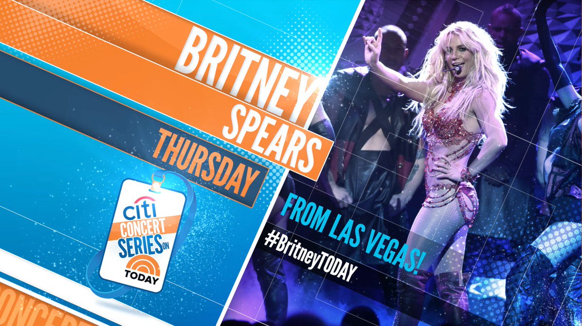 RT @TODAYshow: Thursday on TODAY...@BritneySpears! #BritneyTODAY https://t.co/MFUYZ8MHAU