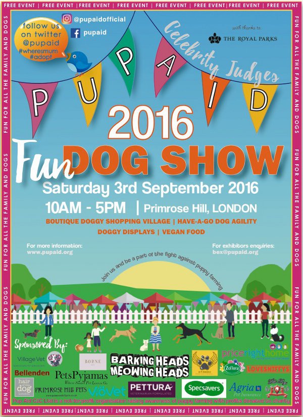 LOVE DOGGY'S ! so I'm Super excited to be judging at @pupaid on Sat #PUPAID2016 bring your fluff baby <3 https://t.co/aoOImVIeHQ