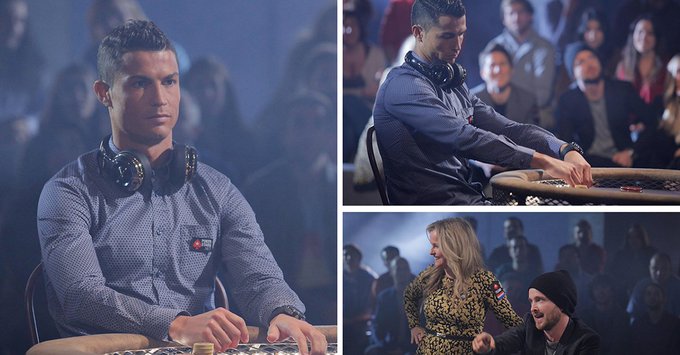 Image result for Real Madrid's Cristiano Ronaldo beats Breaking Bad star at poker