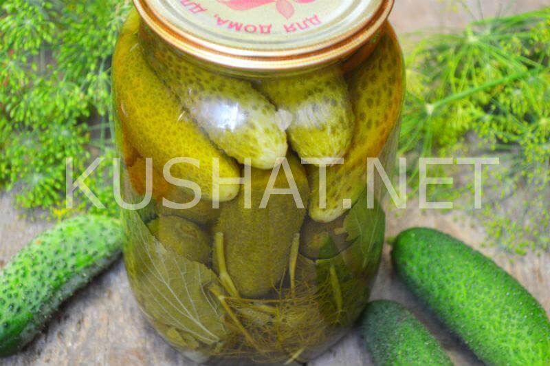 Рецепт маринованных огурцов на зиму с пошаговым