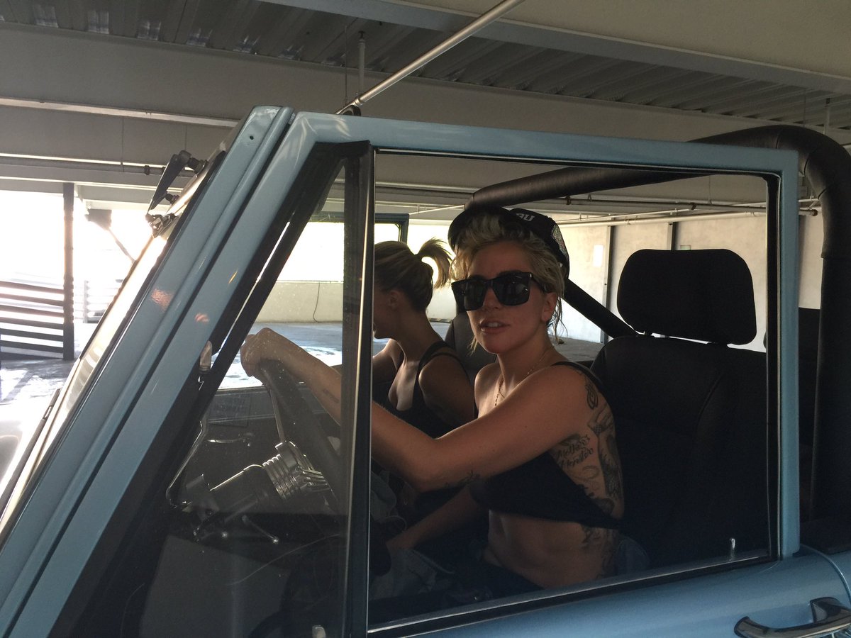 Drivin' in my Bronco with my #MotherMonster Chain On????miss my fans, can't wait for u to hear #PERFECTILLUSION https://t.co/wbQv4kn65f