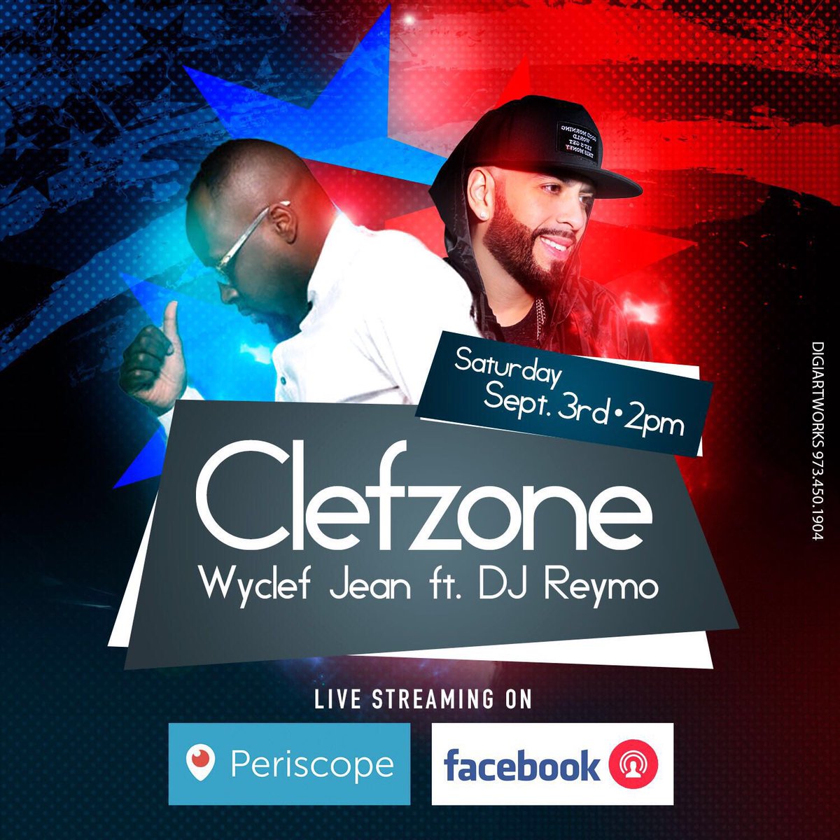 Today's ClefZone - Join @DJREYMO and me at 2pm for a Labor Day Jam Session Periscope Take Over https://t.co/LgfPqpN4dL