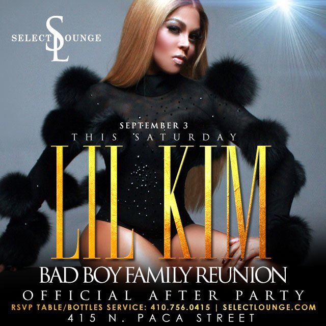 #Baltimore!!! Meet me at @selectlounge for my official after party!! #BADBOYFamilyReunionTour https://t.co/WC2ZL5qnLP