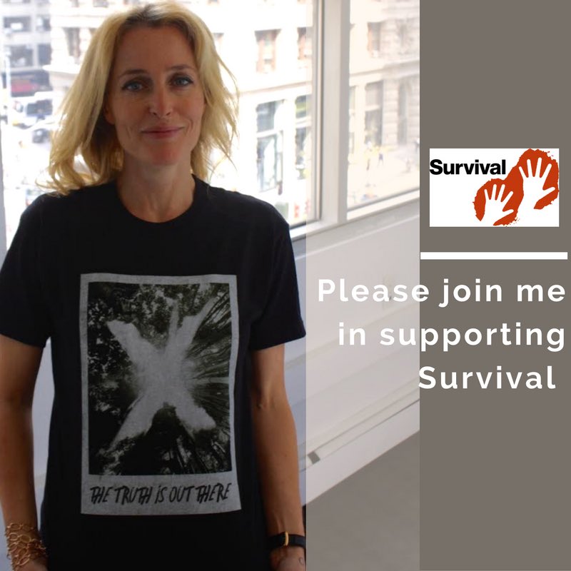Only 4 days left to order my limited edition #XFiles tee to support @Survival! ❌➡️ https://t.co/ZSUzpm2wfl https://t.co/Lligomni5B