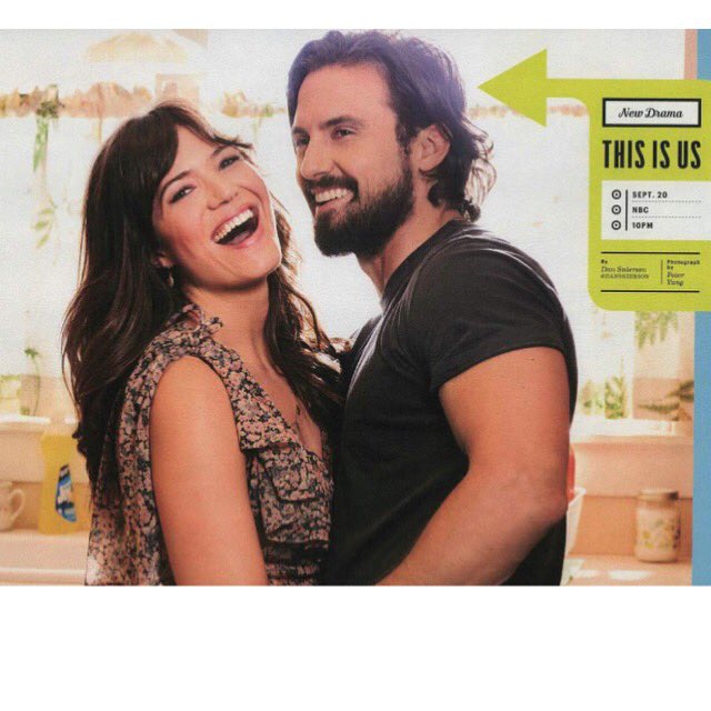 Genuine smiles with @MiloVentimiglia in @EW's Fall TV Preview issue. Thanks for including @NBCThisisUs. ???? https://t.co/cSIbr9agrA