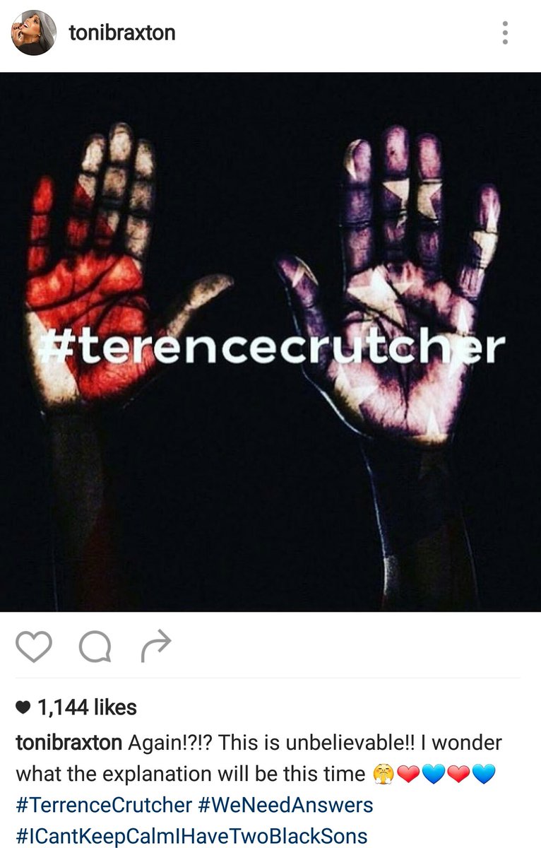 RT @BraxtonFValues: #TerenceCruthcher.. We are praying for his family. This needs to stop! @tonibraxton https://t.co/jmNBPLr8Mh