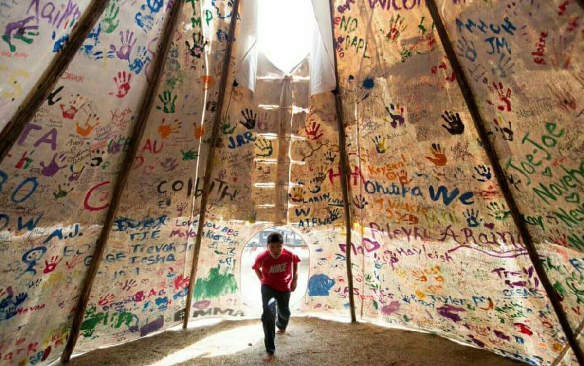 RT @Bernlennials: Striking Photos Show The Inside Of The #NoDAPL Camp https://t.co/dnUxrrxGQj #WaterIsLife https://t.co/TkQ7I2jYif