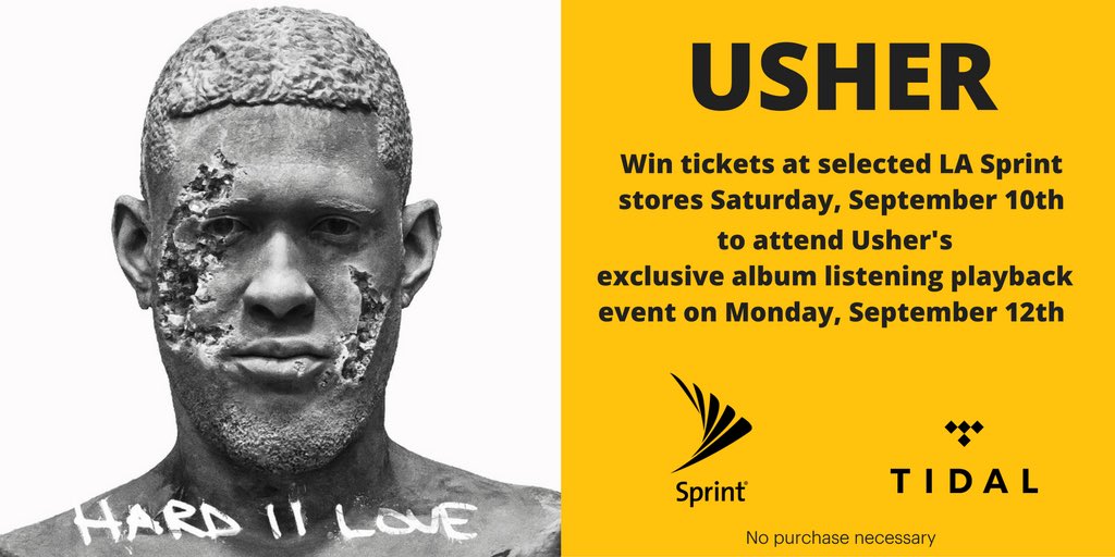 LA! Visit select stores today for info on my #HardIILove playback. ???????? https://t.co/OUAZNiZzaW #TIDALXUsher https://t.co/m08AczMVNg