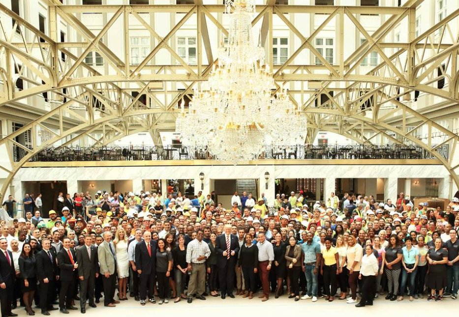 RT @TrumpHotels: A historic day for our team! Thank you to everyone who worked on restoring the Old Post Office to grandeur. @TrumpDC https…