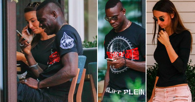 Image result for Balotelli relaxes in Monaco with mystery brunette