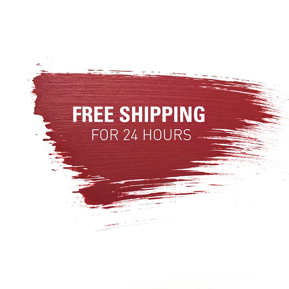 This Thursday 10am - Friday 10am pst. FREE DOMESTIC SHIPPING on all products. @kyliecosmetics https://t.co/pFzmKONf23