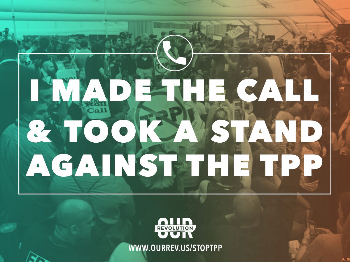 RT @OurRevolution: Join us in demanding Congress #StopTPP. Use https://t.co/T7cw3TnO59 to call with one click and make your voice heard htt…
