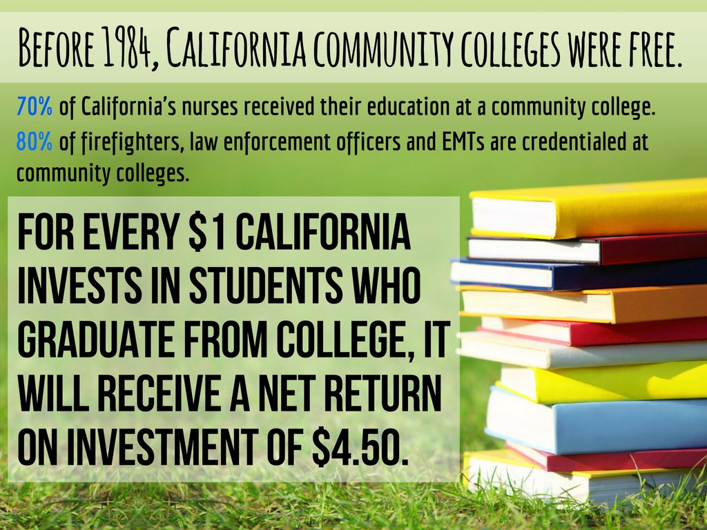 RT @RoseAnnDeMoro: We are confident @GavinNewsom will expand #freecollege throughout CA! We've got your back, Gavin! #WednesdayWisdom https…