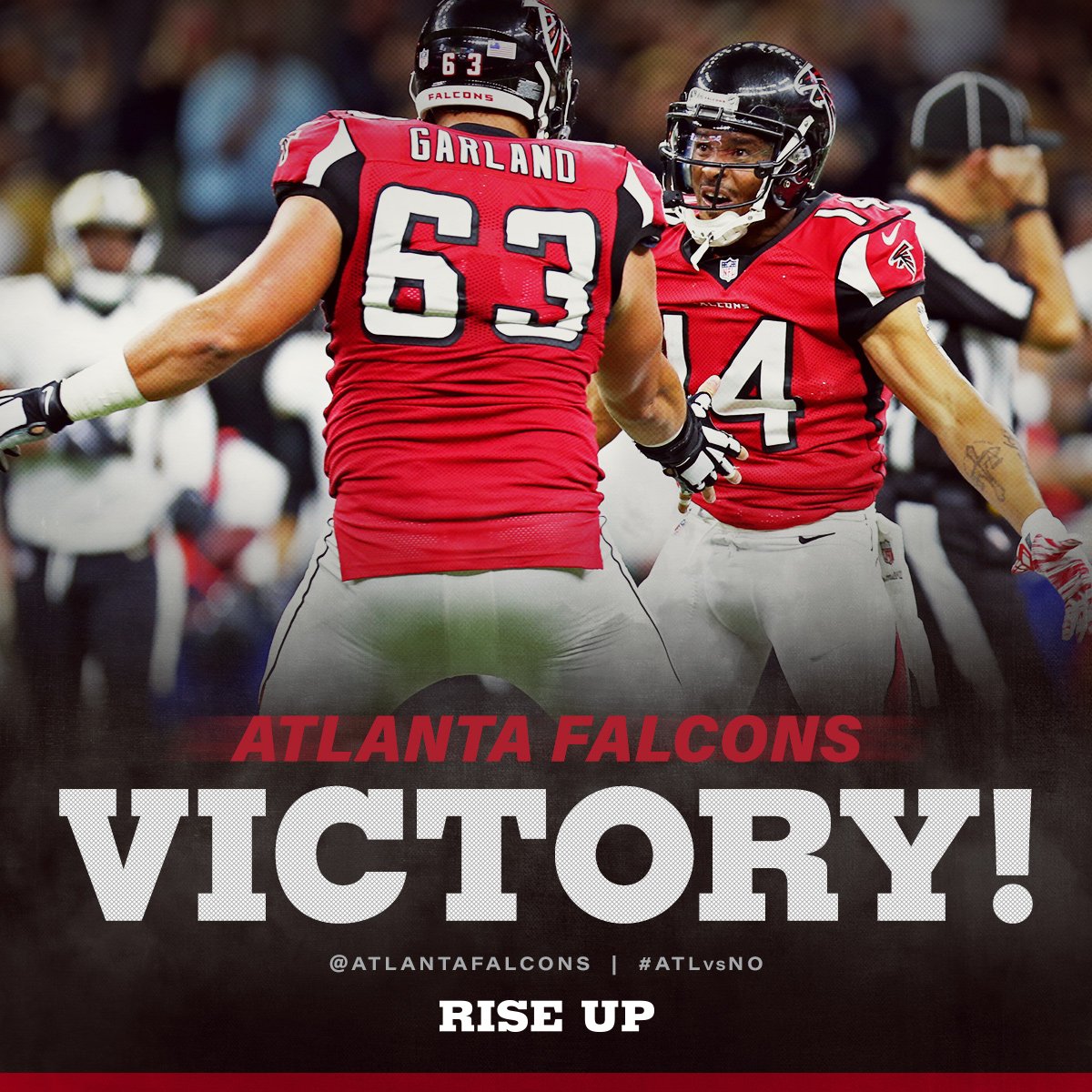 RT @AtlantaFalcons: Always feels good leaving the Big Easy with a win!

ATL 45 | NO 32 #ATLvsNO #RiseUp https://t.co/18hlabzT6G