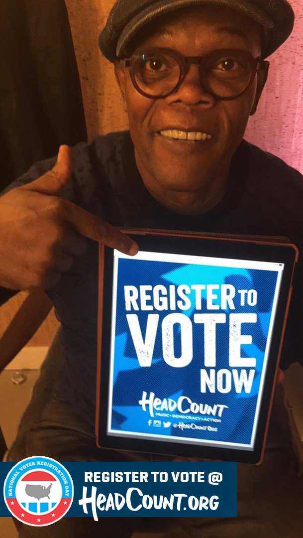 If you don’t vote you can’t bitch. So register here: https://t.co/SDCv5tqujv with @HeadCountOrg https://t.co/C7MW4YVMKl