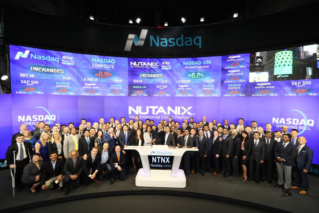 Bell: .@Nutanix rings the @Nasdaq Opening Bell in celebration of #IPO