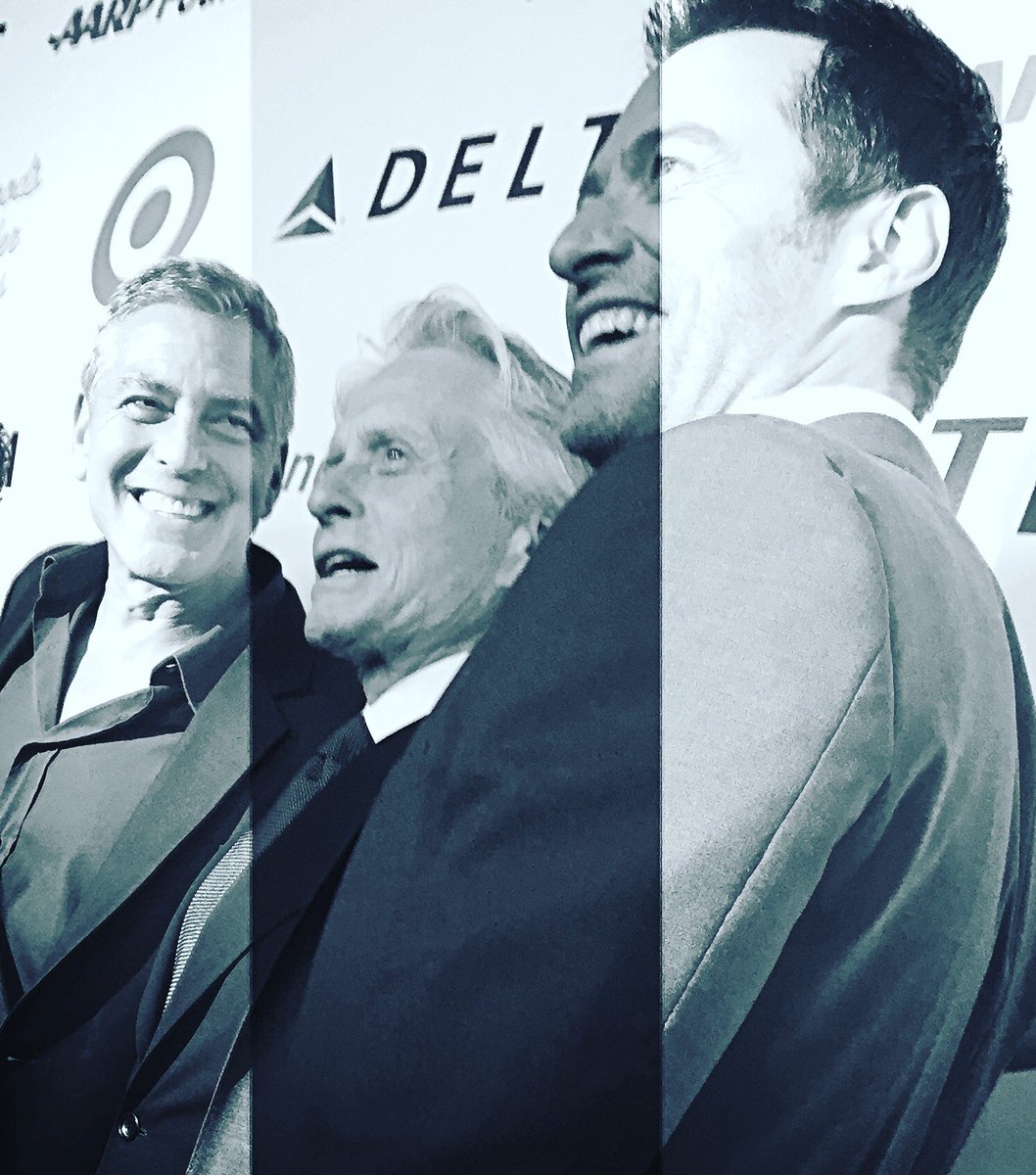 One more post from the MPTF 95th Anniversary celebration. With Clooney and the legendary Michael Douglas https://t.co/bfS6lMXewd