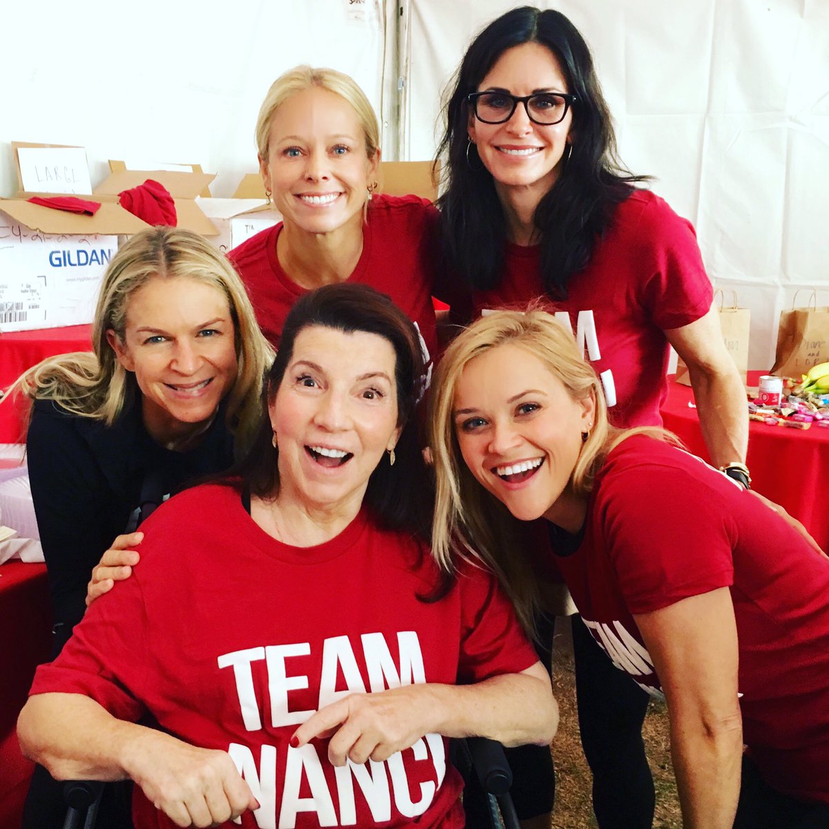 Walking today to support #ALS research, with our friend Nanci Ryder who we love so much! #FindACure #TeamNanci https://t.co/ZP7MFsL5EX
