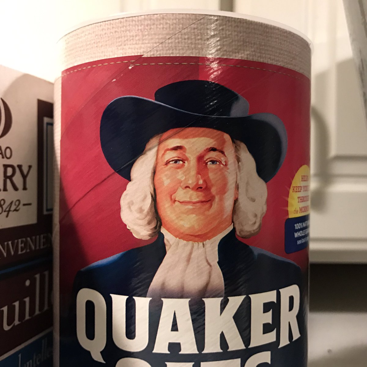 RT @rianjohnson: Standing in the kitchen today I realized the quaker oats guy is very obviously younger than me https://t.co/x8izqgLt3m