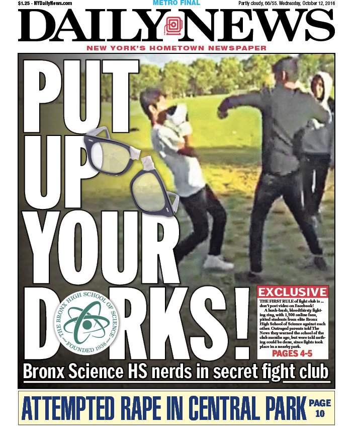 Image result for Put up Your Dorks NY Daily News