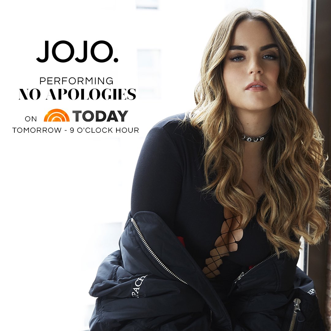 WOOOOOO im excited to be performing NO APOLOGIES on the @TODAYshow tomorrow morning ???? Check me out!!!!! https://t.co/QI0tR8Ow0O