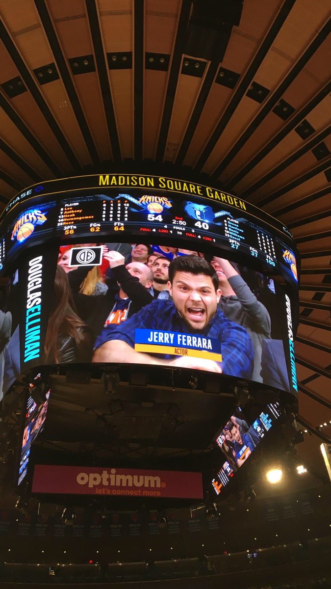 Guess you can say I'm excited to be at the @nyknicks game https://t.co/cYUux5SW2g