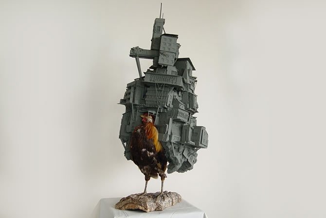 オランダのアーティストが作った、『ハウルの動く城』のようなアート作品 オランダのアーティストが作った、『ハウルの動く城』のようなアート作品