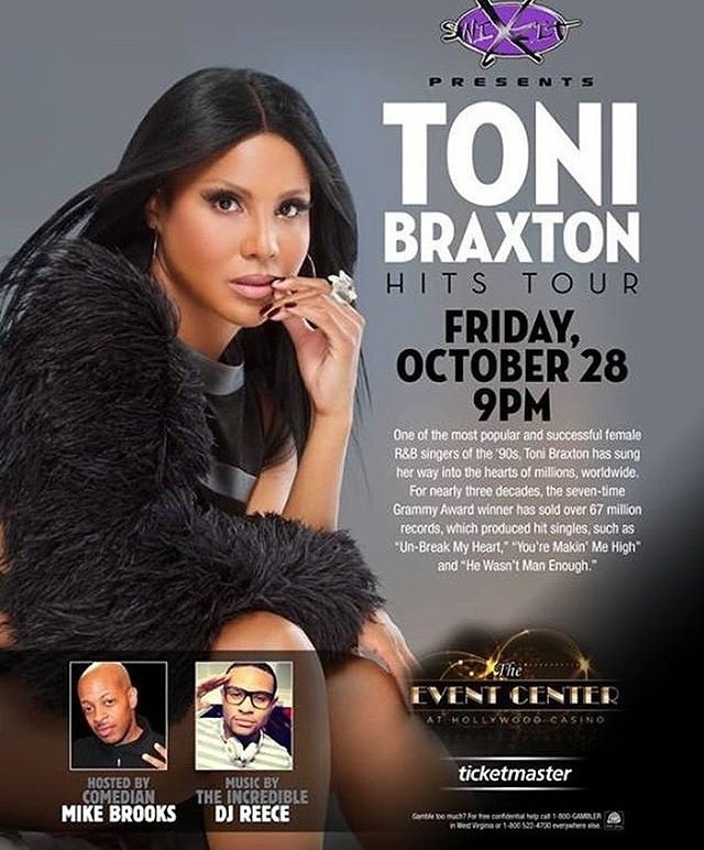 RT @Da_UniqueOne: Charlestown, WV you guys are up next tonight!! • @tonibraxton #TheHitsTour ????????????????❤???? https://t.co/KqkpHhthLO
