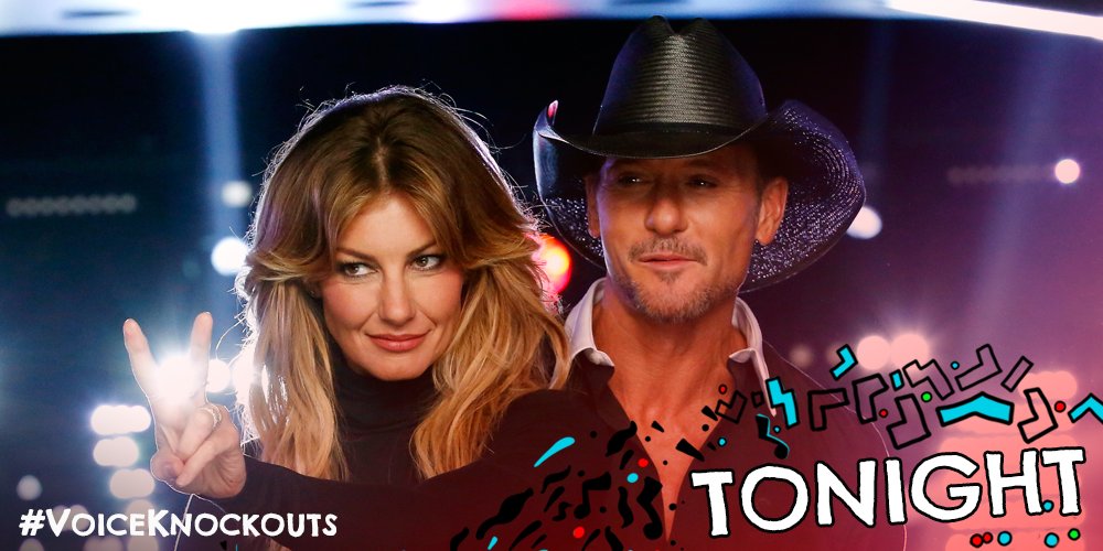 RT @NBCTheVoice: It's #VoiceKnockouts Day! You've got a date with #TimAndFaith tonight. ???? https://t.co/Oy11SK9AI3