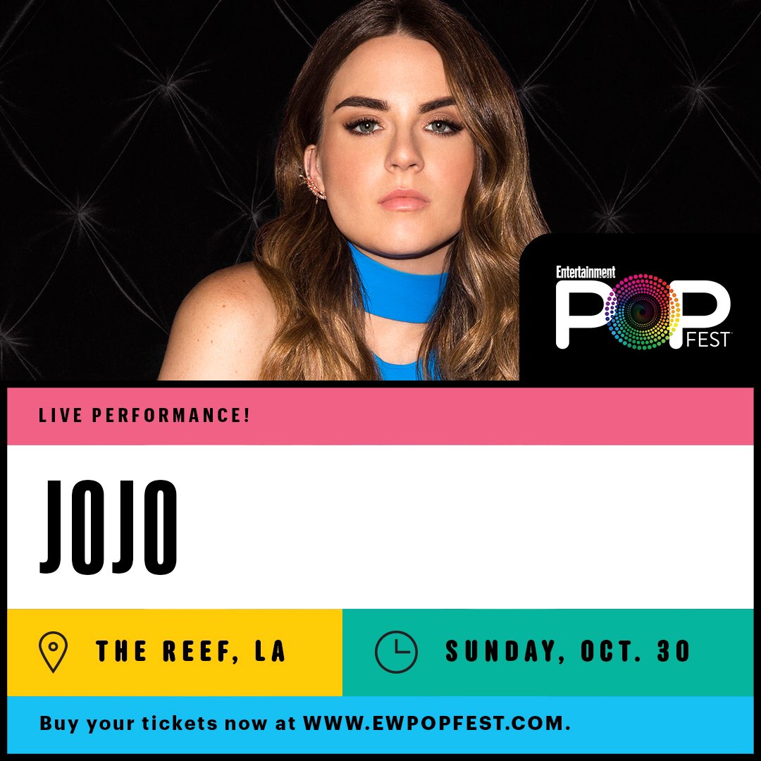 Mad excited to perform at #EWPopFest in LA Oct 30th
Get your ???? at https://t.co/AEehS2LyNk 
Thanks for having me @EW https://t.co/sw0EwIh7yT