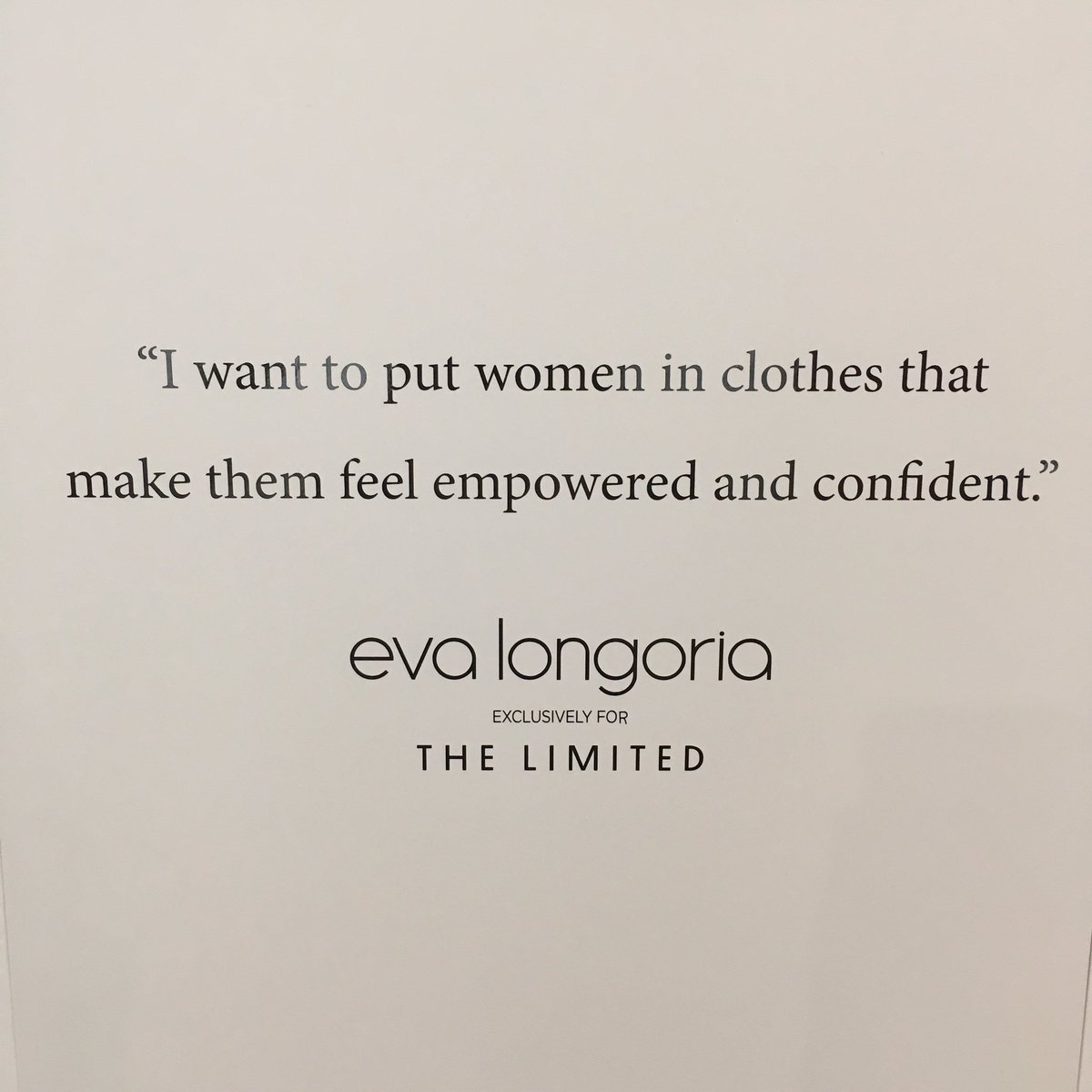 RT @Apsys_Group: The clothing line #EvaForTheLimited available at @posnania_ ! @EvaLongoria @TheLimited #Iconic https://t.co/j9PkfQQEn6