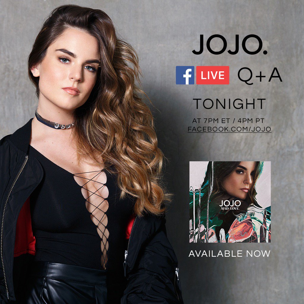 TONIGHT at 7pm et/4pm pt let's talk about my new album Mad Love. on Facebook Live (https://t.co/PT5OtKq8zS). ❤️???? https://t.co/aiARVsJLtA