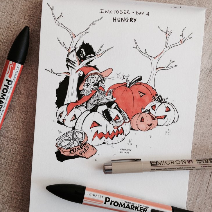 RT @hitRECord: Let's see all those #inktober illustrations — https://t.co/D2RA0ja9Eb https://t.co/xyOUYgtR9I