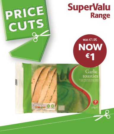 Price cut on our own brand Garlic Toasties https://t.co/dGBHEiVqaW