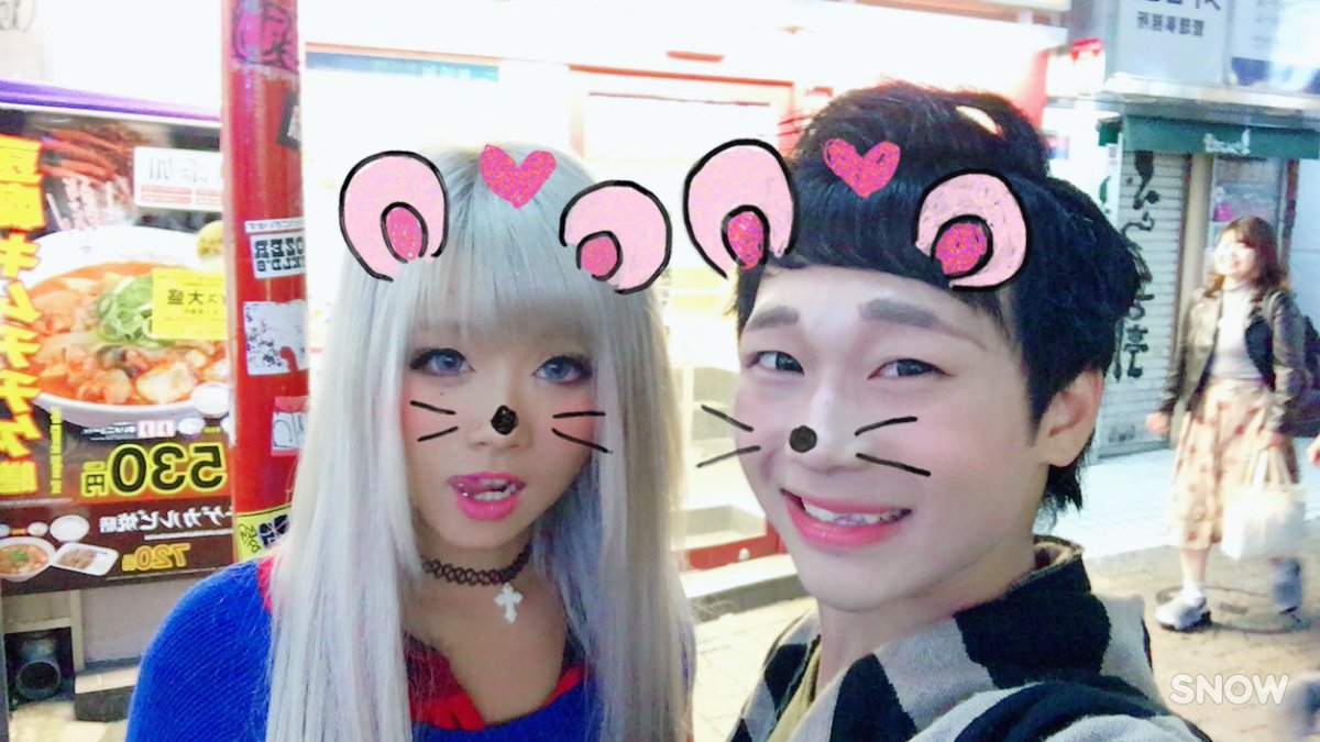 昨日念願だったガングロカフェ行って来た🙋🏾いつもテレビで観てて行ってみたい!って思ってあおちゃんとぁゆゆんちゃんに会えてやばかった😂