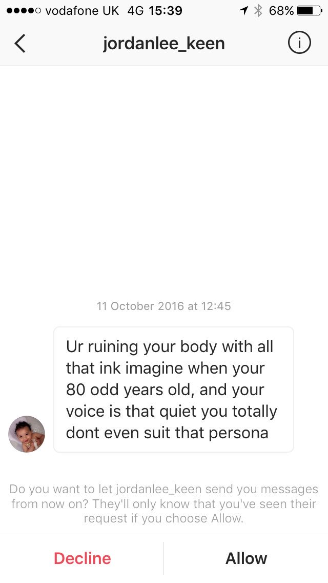 This msg... Like who the fuck are u bore off ???????????????? why would anyone care about when they are 80 whilst being 28. Fool https://t.co/3xPvlRESx4