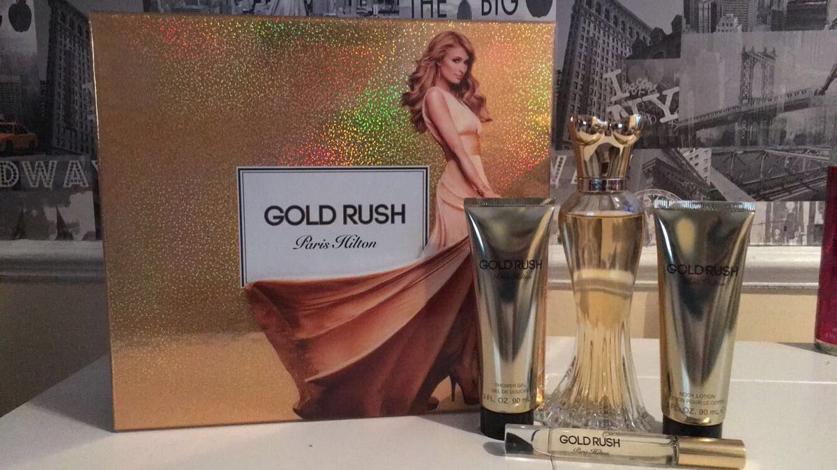 RT @LukeyyHilton: Fragrance of the day! #GoldRush by @ParisHilton ????❤️ https://t.co/EAHO2QmHDu