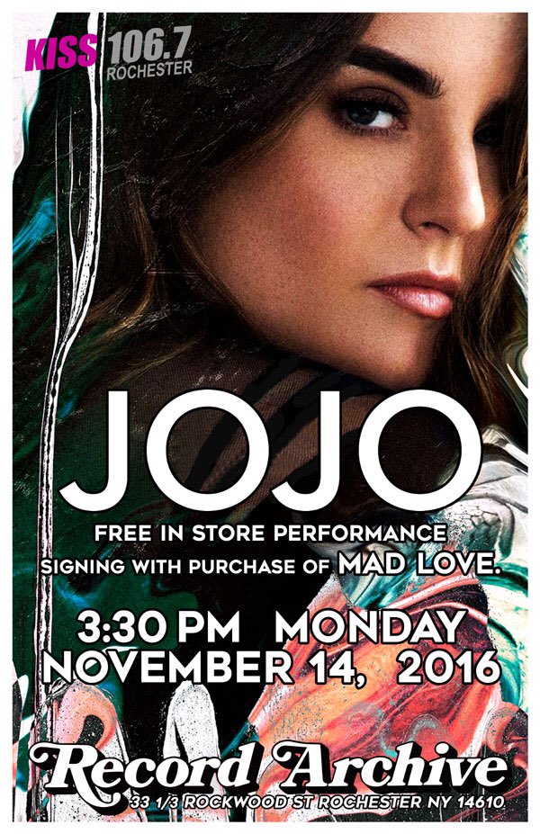 Yoooo Rochester im gonna be in you Monday 11/14. Come ????MAD LOVE,- me ❤️ https://t.co/iQo4g6qycB