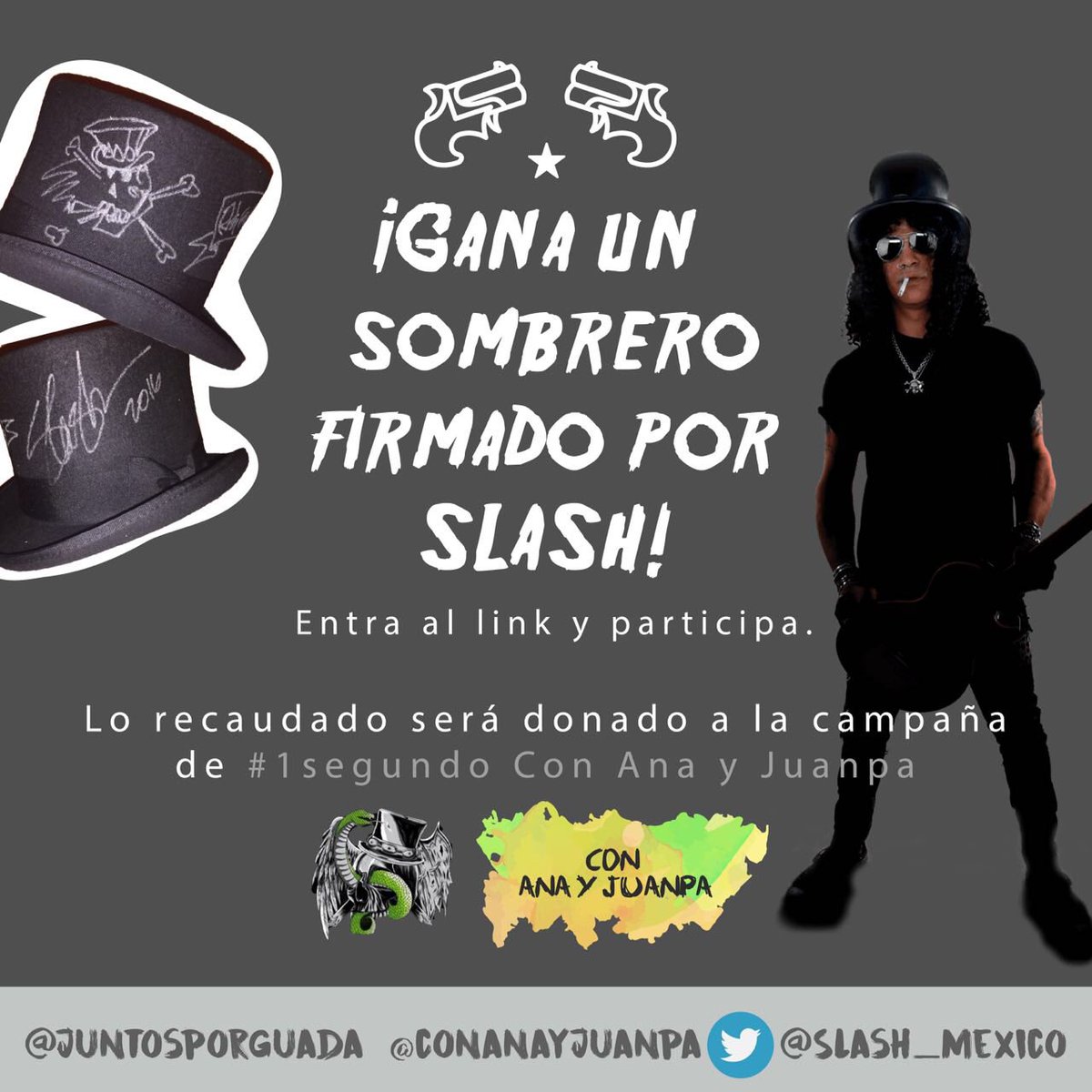 RT @Slash_Mexico: Gana un ???? firmado por @Slash Y AYUDA https://t.co/IZCwTc2sWH #SlashMexico #Slash #GunsNRoses https://t.co/qEwVJlEmSN