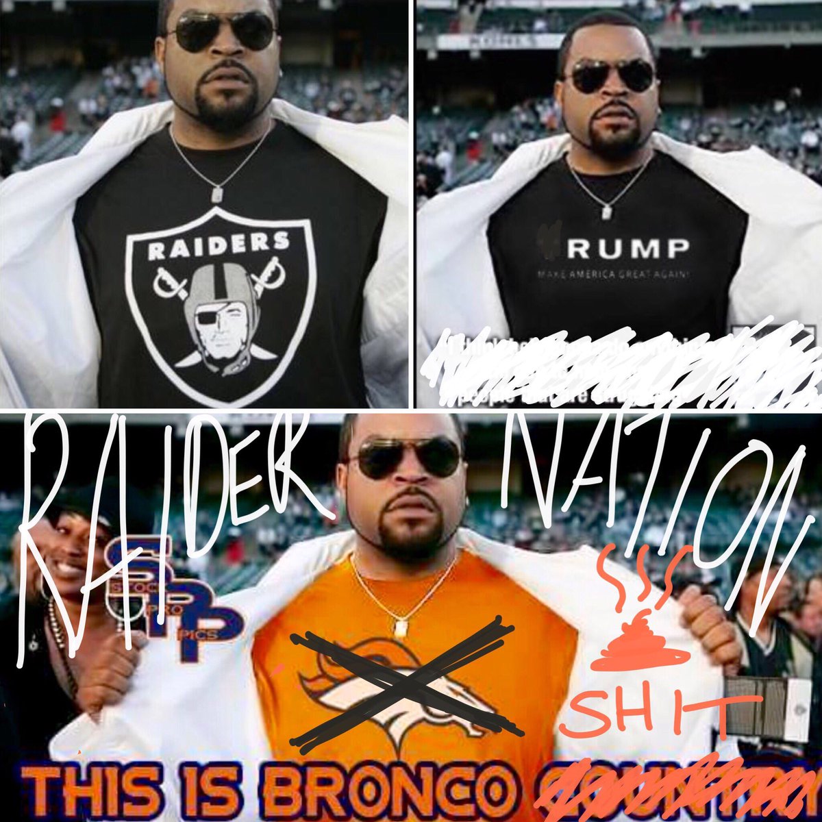 Didn't realize Broncos fans & Trump supporters has so much in common. Don't Believe the Hype. Vote Raiders! https://t.co/VphHZzplOn