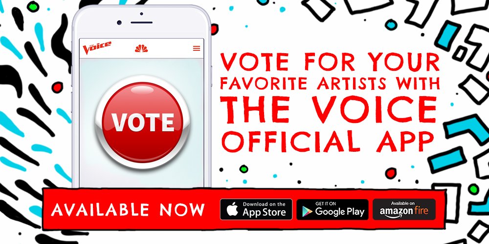RT @NBCTheVoice: Download #TheVoiceOfficialApp to vote LIVE for the #VoiceTop11. https://t.co/mngYzB8NTx https://t.co/xs9JlQ83yG